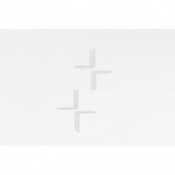Estante de pared Face blanco Practica Hogar
