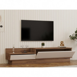 Mueble TV Barko pino atlántico blanco Practica Hogar