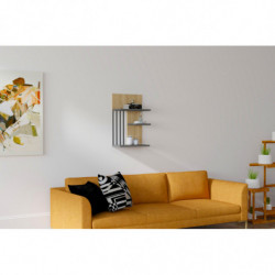 Estante de pared Nezma antracita zafiro Practica Hogar