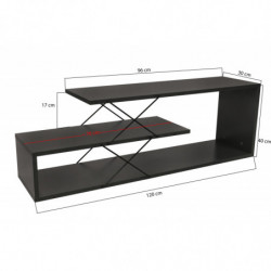Mueble TV Zigzag antracita Practica Hogar