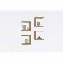 Estante de pared Base roble zafiro Practica Hogar