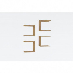 Estante de pared Base roble zafiro Practica Hogar