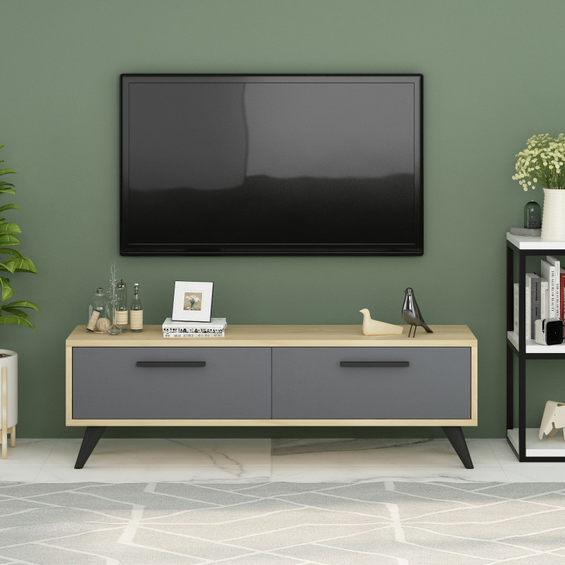Mueble TV Melisa Zafiro Antracita Practica Hogar Mueble TV Melisa Zafiro Antracita Practica Hogar
