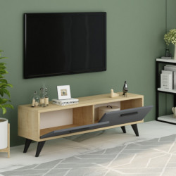 Mueble TV Melisa Zafiro Antracita Practica Hogar