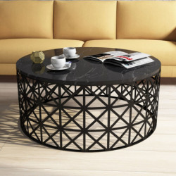 Mesa de centro Selin negro Practica Hogar