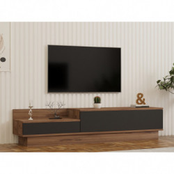 Mueble TV Asır pino atlántico antracita Practica Hogar