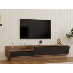 Mueble TV Asır pino atlántico antracita Practica Hogar