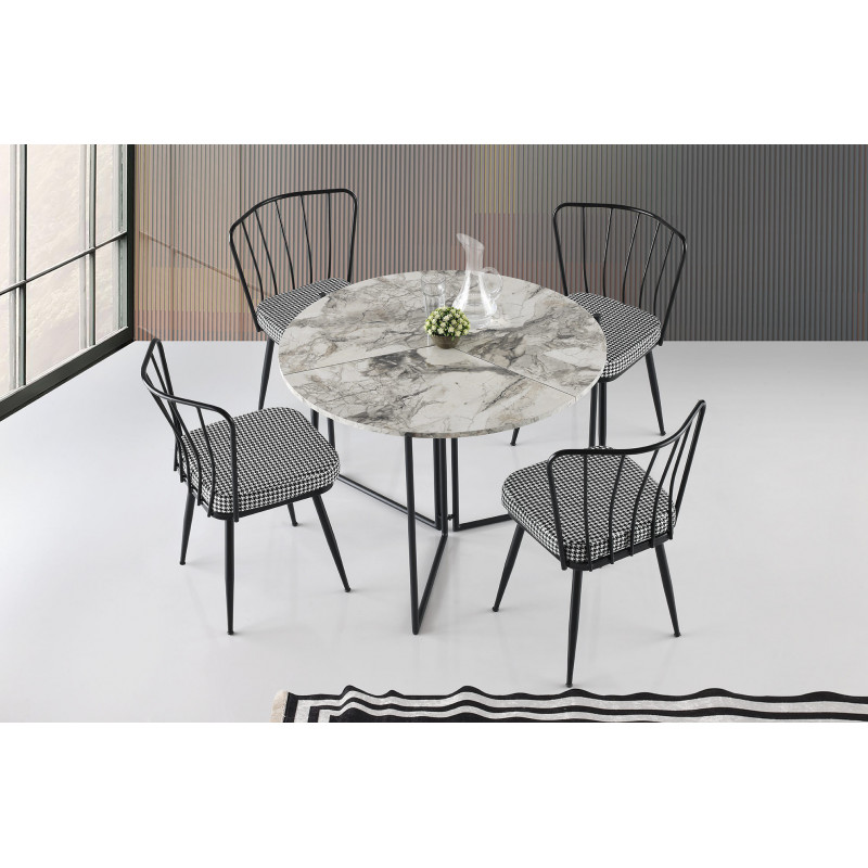 Mesa comedor Yaprak-1203 pino atlántico Practica Hogar Mesa comedor Yaprak-1203 pino atlántico Practica Hogar
