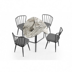 Mesa comedor Yaprak-1203 pino atlántico Practica Hogar