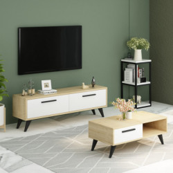 Mueble TV Melisa Zafiro Blanco Practica Hogar