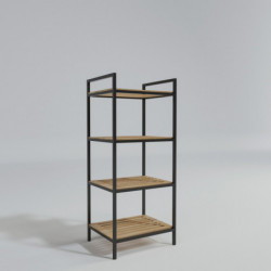 Mueble de baño Stralsund L2039 roble negro Practica Hogar