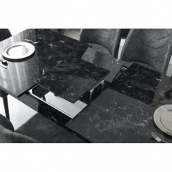 Mesa de comedor extensible Lotus-1121 antracita Practica Hogar