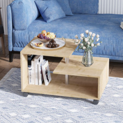 Mesa de centro Karanfil roble zafiro Practica Hogar