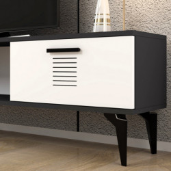 Mueble TV Asimo Antracita Blanco Practica Hogar