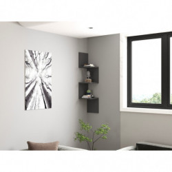 Estante de pared Zik Zak antracita Practica Hogar