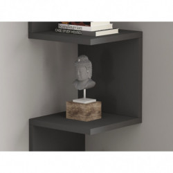 Estante de pared Zik Zak antracita Practica Hogar