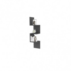 Estante de pared Zik Zak antracita Practica Hogar