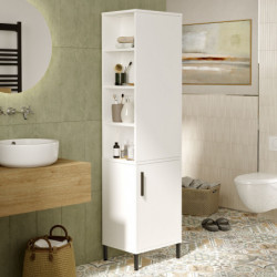 Mueble auxiliar Vi1-W blanco Practica Hogar
