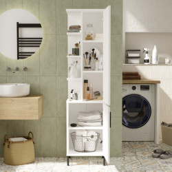 Mueble auxiliar Vi1-W blanco Practica Hogar