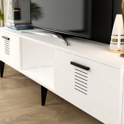 Mueble TV Asimo Blanco Practica Hogar