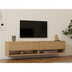Mueble TV con estante Arges roble zafiro Practica Hogar
