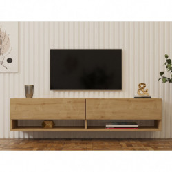 Mueble TV con estante Arges roble zafiro Practica Hogar