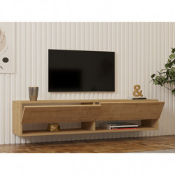 Mueble TV con estante Arges roble zafiro Practica Hogar