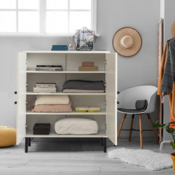 Mueble auxiliar Mültilüx Sia mostaza morado marrón blanco Practica Hogar