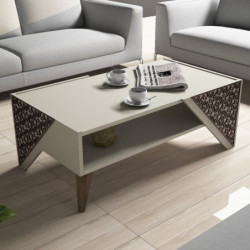 Mesa de centro Beril crema Practica Hogar