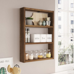 Estante de pared PR1-BR nogal Practica Hogar