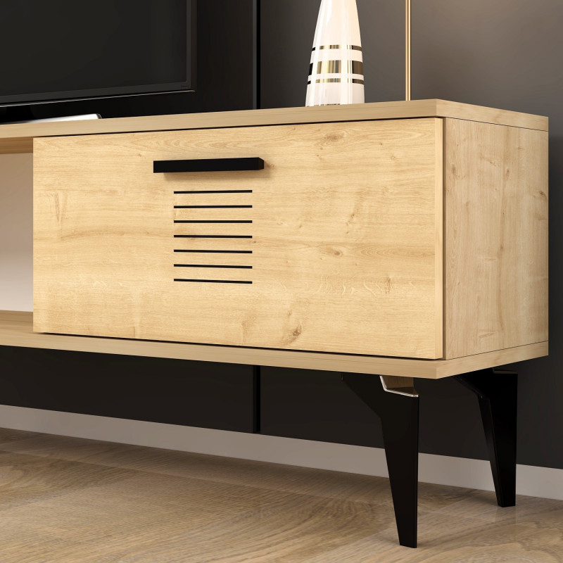 Mueble TV Asimo Roble Zafiro Practica Hogar Mueble TV Asimo Roble Zafiro Practica Hogar