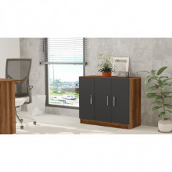 Mueble auxiliar Vario E antracita nogal Practica Hogar