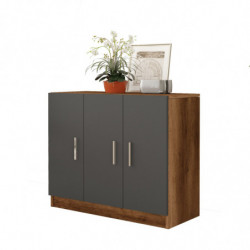 Mueble auxiliar Vario E antracita nogal Practica Hogar