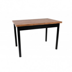 Mesa de comedor extensible Polo-1303 negro nogal Practica Hogar