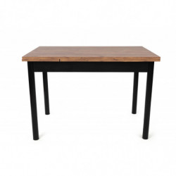 Mesa de comedor extensible Polo-1303 negro nogal Practica Hogar