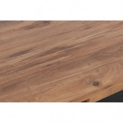 Mesa de comedor extensible Polo-1303 negro nogal Practica Hogar