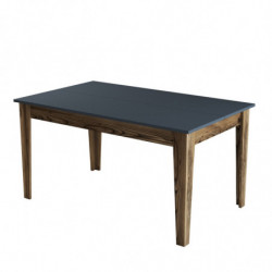 Mesa comedor Milan 513 antracita nogal Practica Hogar