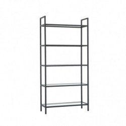 Librería K100 negro Practica Hogar