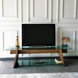 Mueble TV TV202 verde nogal Practica Hogar