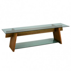 Mueble TV TV202 verde nogal Practica Hogar