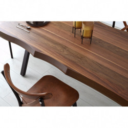 Mesa comedor Milano-1031 nogal Practica Hogar