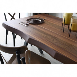Mesa comedor Milano-1031 nogal Practica Hogar