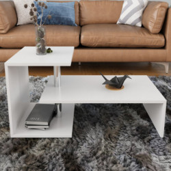 Mesa de centro Dilek blanco Practica Hogar