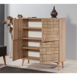 Mueble auxiliar Multilux-728 sonoma roble Practica Hogar