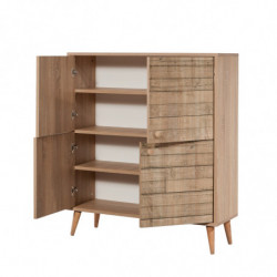 Mueble auxiliar Multilux-728 sonoma roble Practica Hogar