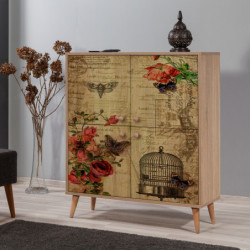 Mueble auxiliar Multilux-734 sonoma roble Practica Hogar