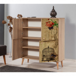 Mueble auxiliar Multilux-734 sonoma roble Practica Hogar