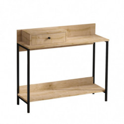 Consola Alix metal madera color roble zafiro Practica Hogar