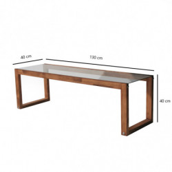 Mueble TV Via madera natural Practica Hogar
