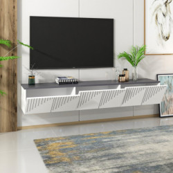 Mueble TV Artemis Blanco Antracita Practica Hogar